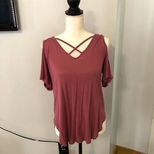 Cute crossed top shirt